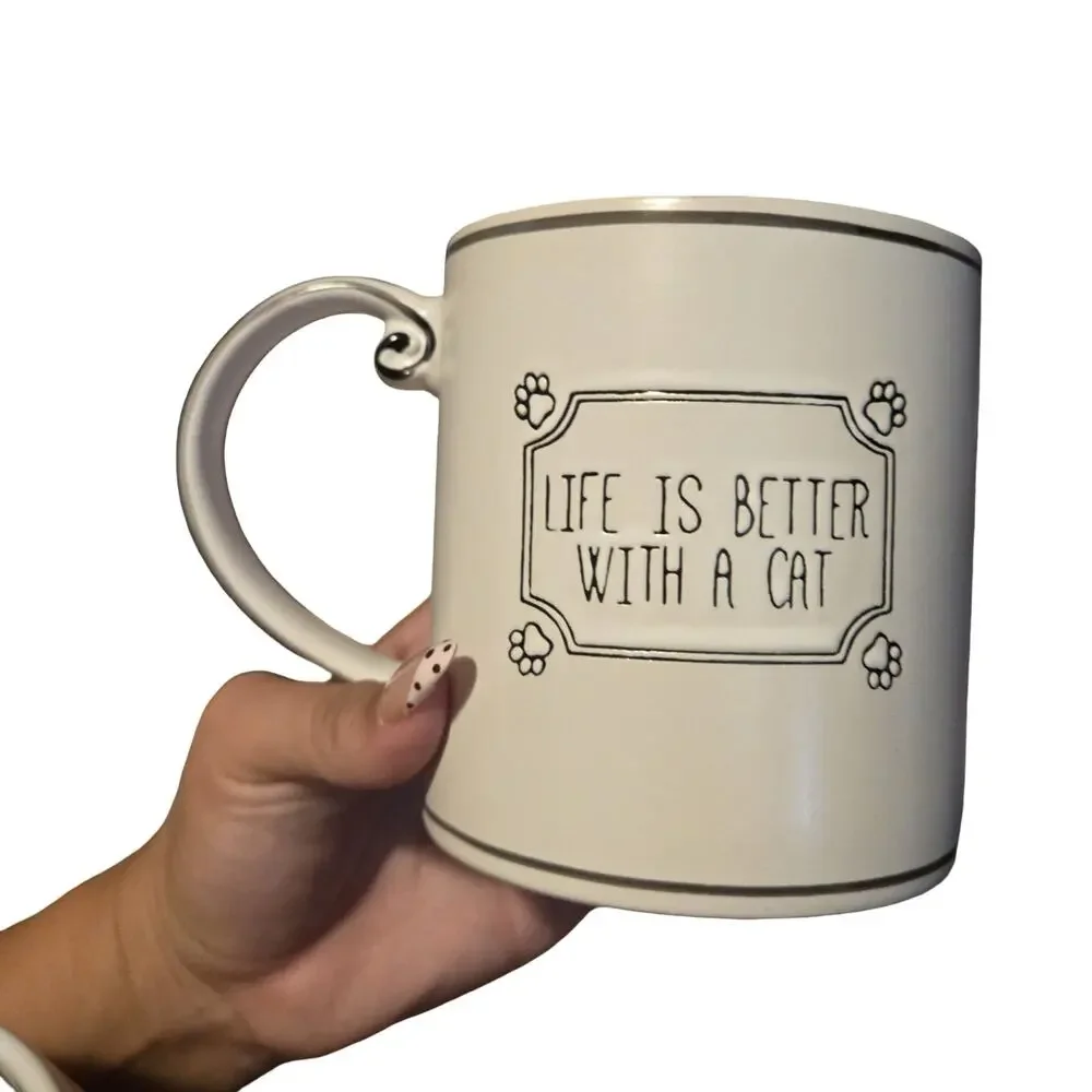 Life Is Better With A Cat Ceramic Mug